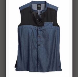 NWT Harley Davidson Snap Vest